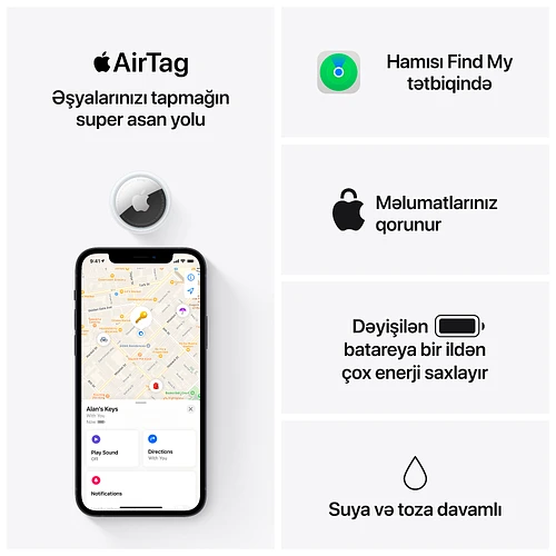 Метка Apple AirTag (1 шт)