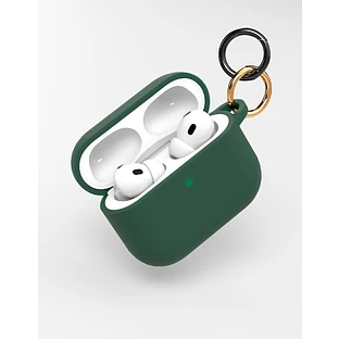 Чехол силиконовый VLP Charm Case для AirPods Pro 3, темно-зеленый Чехол силиконовый VLP Charm Case для AirPods Pro 3, темно-зеленый