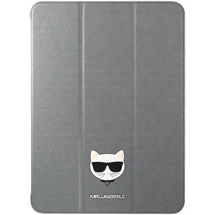 Обложка Smart Folio LAGERFELD Saffiano Choupette head  Серебристая для iPad Pro 11-inch (4th поколение)/Pro 11 дюймов (3-го поколения)
