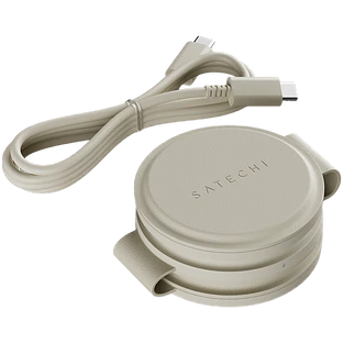 Беспроводное зарядное устройство Satechi OntheGo 3-in-1 Charger, 15Вт, Песочный