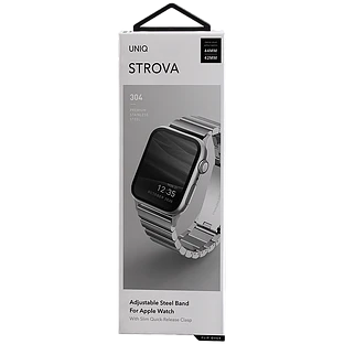 Ремешок Uniq для Apple Watch 49/46/45/44 mm Strova Strap Link Steel Silver Ремешок Uniq для Apple Watch 49/46/45/44 mm Strova Strap Link Steel Silver