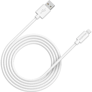 Кабель Canyon USB-A - Lightning MFI, 2м, Белый