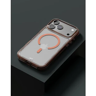 Чехол защитный VLP Bubble Case с MagSafe для iPhone 17 Pro Max, оранжевый