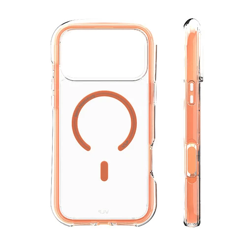 Чехол защитный VLP Bubble Case с MagSafe для iPhone 17 Pro Max, оранжевый