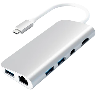 Адаптер Satechi Type-C Multimedia Adapter, Silver Адаптер Satechi Type-C Multimedia Adapter, Silver