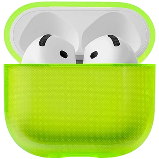 Чехол защитный uBear Tone для Airpods 4, TPU, лайм