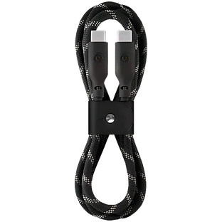 Кабель зарядный uBear Trend Cable USB-C/USB-C 1.2м, 60W, Черно-бежевый