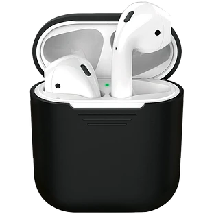 Чехол DEPPA Silicone case  Чёрный для AirPods (Gen1/2)