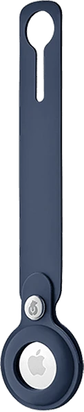 Чехол защитный uBear Touch Case для AirTag, силиконовый, цвет: темно-синий
