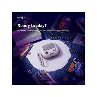 Elago для AirPods Pro 3 чехол Unique AW5 Game console Hang case Light Grey