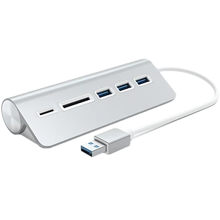 Хаб-кардридер Satechi Aluminum USB 3.0 Hub & Card Reader Хаб-кардридер Satechi Aluminum USB 3.0 Hub & Card Reader