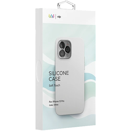 Силиконовый чехол ''vlp''  for Iphone 13 pro white  белый Силиконовый чехол ''vlp''  for Iphone 13 pro white  белый