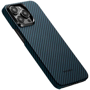 Чехол защитный MagEZ Case 4 для iPhone15 Pro Max 6.7"(Black/Blue Twill)1500D