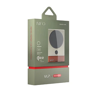 Аккумулятор внешний VLP NEO MagSafe, Qi2.2, 10000 mAh SSB, 3A, USB-C, Amber Gray
