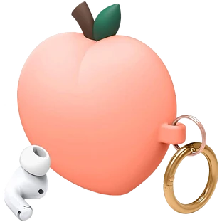 Чехол ELAGO Unique Peach Hang Case  Сочный персик для AirPods Pro