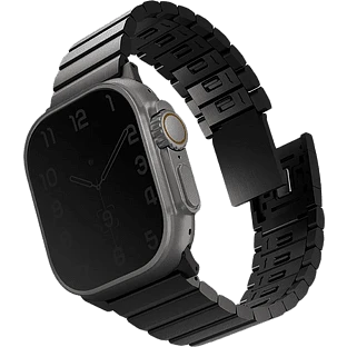 Uniq для Apple Watch 49/45/44/42 mm ремешок Strova MAG Strap Link Steel Black
