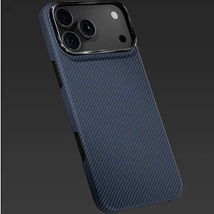 Чехол защитный VLP Kevlar Case с MagSafe для iPhone 18 Pro, синий
