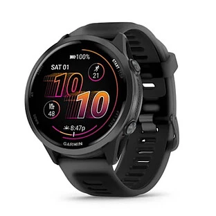 Умные часы Garmin Forerunner 570, 47 мм, Slate Grey Aluminium with Translucent Black/Black Band