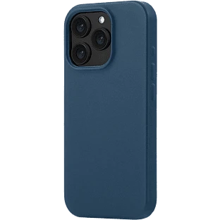 Чехол защитный uBear Capital Case для iPhone 16 Pro, натуральная кожа, MagSafe совместимый, синий