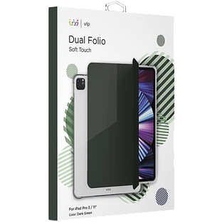 Чехол-книга VLP Dual Folio  Dark Green для iPad Pro 11 дюймов (3-го поколения)