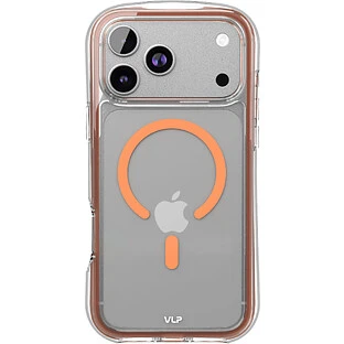 Чехол защитный VLP Bubble Case с MagSafe для iPhone 17 Pro Max, оранжевый
