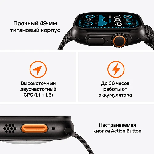 Apple Watch Ultra 2 2024 GPS + Cellular 49mm Natural Titanium Case with Indigo Alpine Loop - L