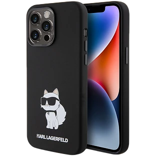 Lagerfeld для iPhone 15 Pro чехол Liquid silicone NFT Choupette Hard Black Lagerfeld для iPhone 15 Pro чехол Liquid silicone NFT Choupette Hard Black