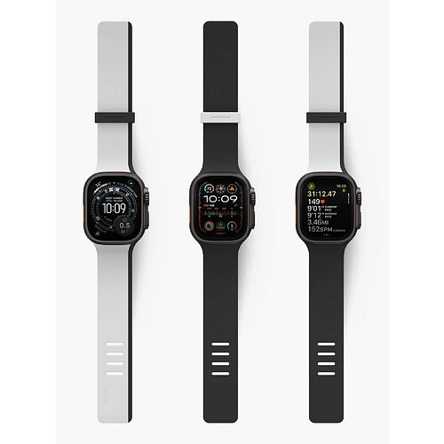 Uniq для Apple Watch 49/46/45/44 mm ремешок Revix IV reversible Magnetic Mist Grey/Black