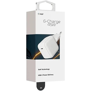 Сетевое зарядное устройство VLP G-Charge 45Вт USB-C, PD, QC, белый Сетевое зарядное устройство VLP G-Charge 45Вт USB-C, PD, QC, белый