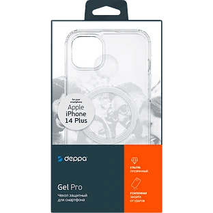 88334, Чехол Gel Pro Magsafe для Apple iPhone 14 Plus (2022)  прозрачный, Deppa, PET UNI