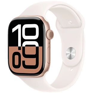 Apple Watch Series 10 GPS 42mm Rose Gold Aluminum Case with Light Blush Sport Band - S/M Apple Watch Series 10 GPS 42mm Rose Gold Aluminum Case with Light Blush Sport Band - S/M