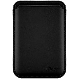 Магнитный кардхолдер uBear Leather Shell, натуральная кожа, черный Магнитный кардхолдер uBear Leather Shell, натуральная кожа, черный