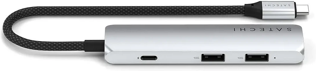 Адаптер Satechi 4-in-1 USB-C Slim Multiport Adapter with 4K HDMI and Fast Data Transfer - Серебристый