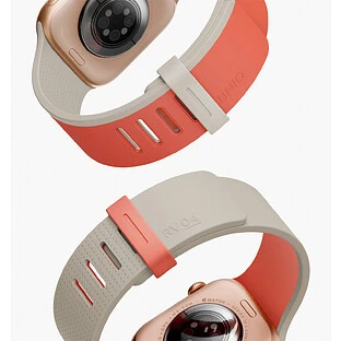 Uniq для Apple Watch 49/46/45/44 mm ремешок Revix IV reversible Magnetic Coral Quartz/Beige