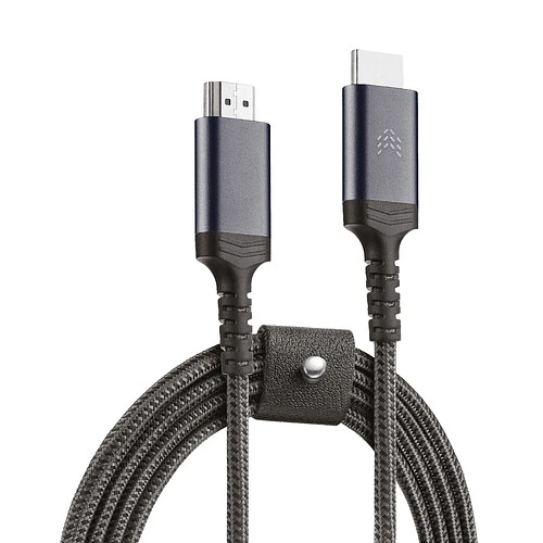 Кабель Rocket Flash HDMI 2.1, 2м, нейлоновая оплётка, цвет: чёрный