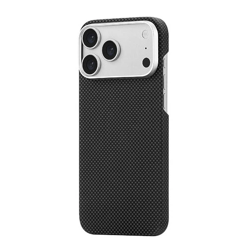 Чехол защитный uBear Supreme Case для iPhone 18 Pro Max, ультратонкий, материал Кевлар, MagSafe совместимый, черный (клетчатый)