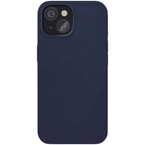 Чехол защитный  vlp  Ecopelle Case с MagSafe для iPhone 15  синий