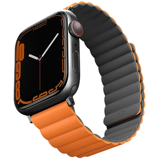 Ремешок Uniq для Apple Watch 49/45/44/42 mm Revix reversible Magnetic Grey/Orange