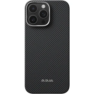 Чехол для телефона Pitaka Edge Ultra-Slim Case Twill 600D with PitaTap for iPhone 16 Pro - Black/Grey