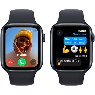 Apple Watch SE 2 (2023) GPS 44mm Midnight Aluminum Case with Midnight Sport Band - S/M