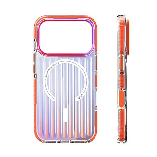 Чехол защитный VLP Pulse Case с MagSafe для iPhone 17 Pro, оранжевый Чехол защитный VLP Pulse Case с MagSafe для iPhone 17 Pro, оранжевый