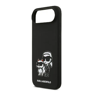 Чехол KARL LAGERFELD для iPhone Air Liquid Silicone Sketch Karl & Choupette Hard Black (MagSafe)