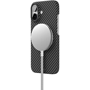 Чехол защитный VLP Kevlar Case с MagSafe для iPhone 17, черный