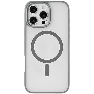 Чехол защитный uBear Cloud Mag Case iPhone 16 Pro Max, силк-тач, серый Чехол защитный uBear Cloud Mag Case iPhone 16 Pro Max, силк-тач, серый