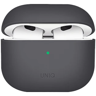 Чехол UNIQ LINO Liquid  Тёмно-серый для AirPods (Gen3)