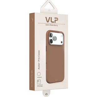 Чехол защитный VLP Aster Pro Case с MagSafe для iPhone 17 Pro Max, мокка