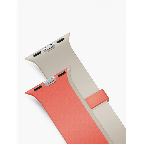 Uniq для Apple Watch 49/46/45/44 mm ремешок Revix IV reversible Magnetic Coral Quartz/Beige