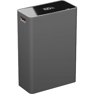 Аккумулятор внешний VLP B-Energy 20000mAh 65W, USB-C+USB-A, Стальной серый