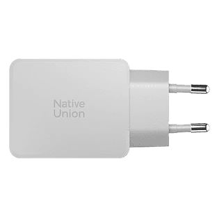 POCKET GAN CHARGER 65W, сетевое зарядное устройство 65W,  разъёмы 2xUSB-C. Цвет: белый