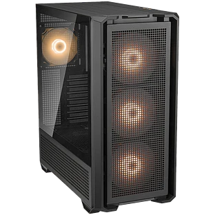 Корпус COUGAR GAMING MX600 Full Tower,  Extended ATX, 11 слотов, USB 3.2, USB 3.0, Аудио разъем, Power Button, Кнопка управления RGB, Светодиодный индикатор, PSU optional, Window, Поддержка системы жидкостного охлаждения, Вентиляторы с RGB подсветкой, Чёр